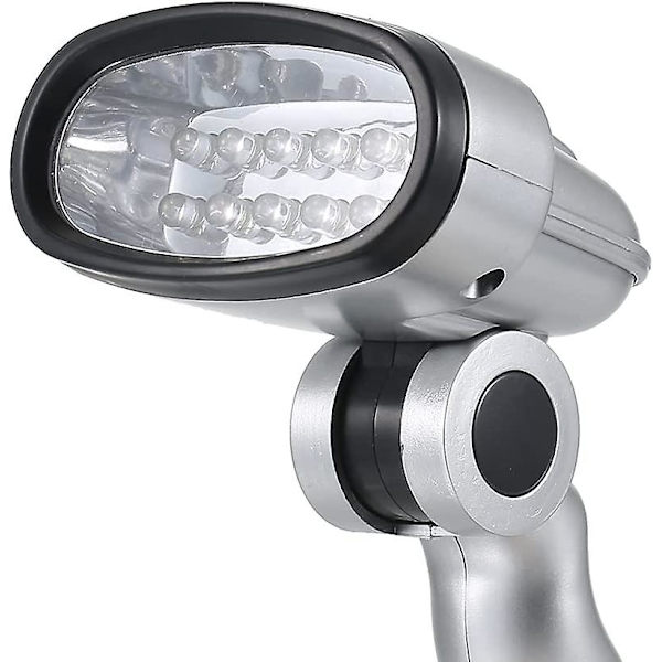Bordlampe 12 LED bærbar skrivebordslampe bordlampe 3 * AA batterier