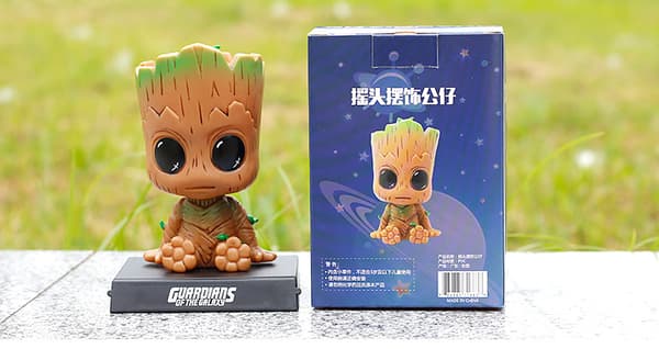 Tegneserie Groot Bil Dash Bobblehead Actionfigur Sød Anime Groot