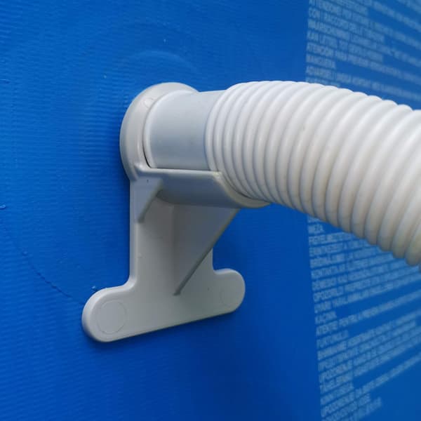 Poolslanghållare: Grå - Stödjer 30-37mm slangar, t.ex. Intex