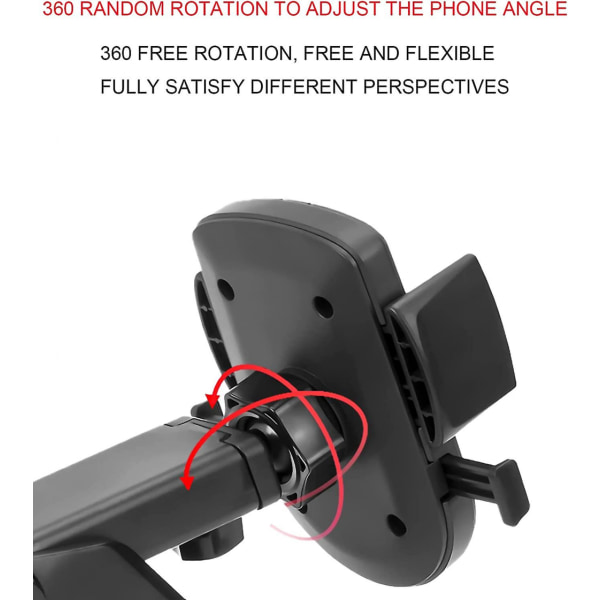Biltelefonholderfeste, 360 graders roterende dashbord magnetisk biltelefon Mo