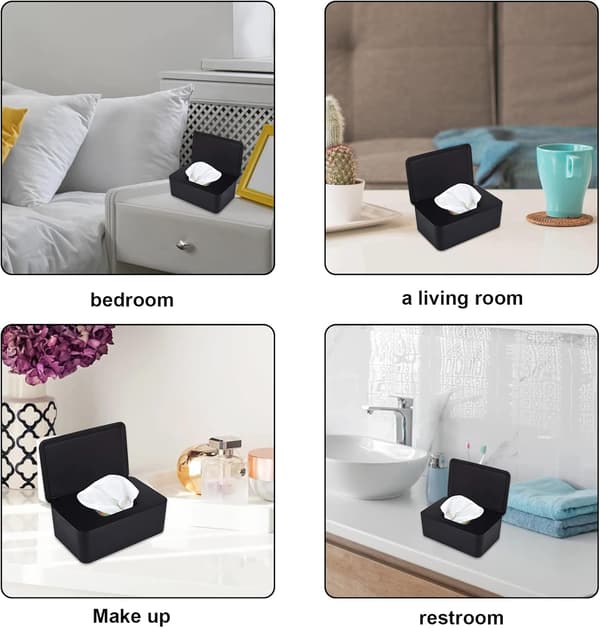 Moderne skrivebordspapirholder, servietdispenser, lågbeholder