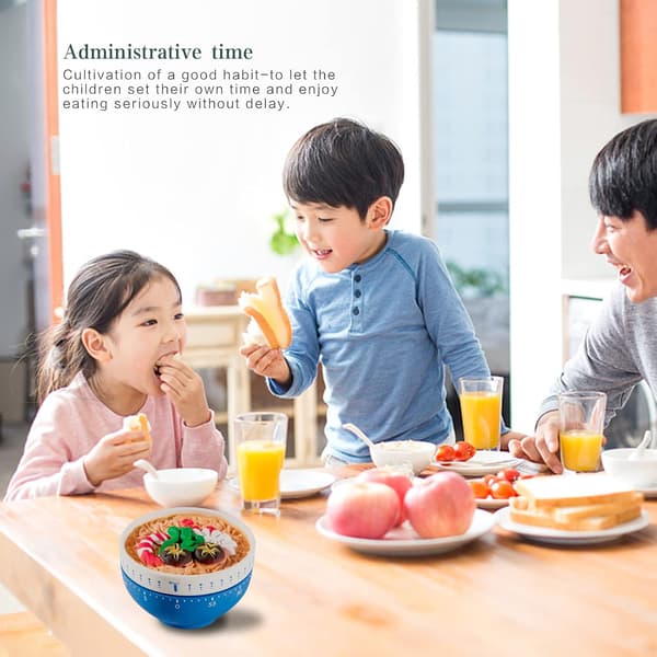 2 Pack Cute Kitchen Timer,100% Mechanical Egg Timer (Noodles)