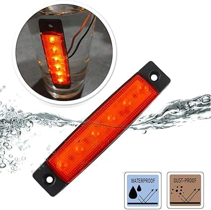 10 stk LED-sidemarkeringslys, 12V LED-klaringslys bakre frontindikator