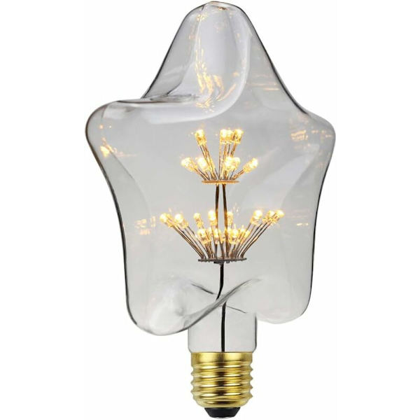Vintage LED-lamppu 3 W - 2200 K - lämmin keltainen - E27 (tähti)