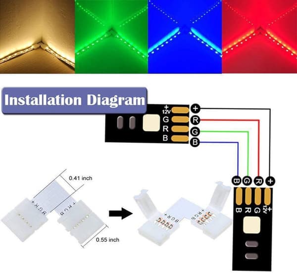 10 kappaletta LED-liitinliitäntäsarja