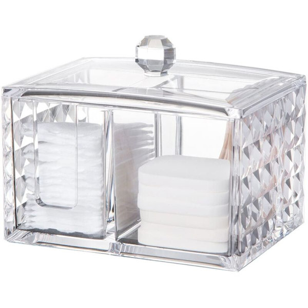 Bomuldsopbevaringsboks Makeup Box til Bomuldspudeholder Tamponholder