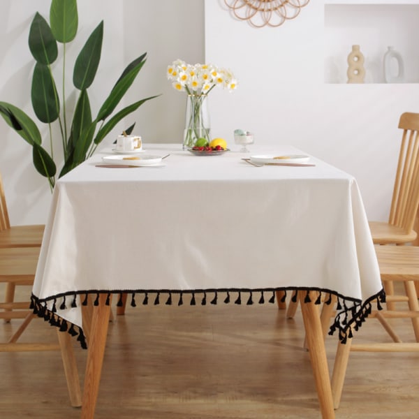 Enkel modern rektangulär bordsduk, bordsduk 140 x 220 cm, T