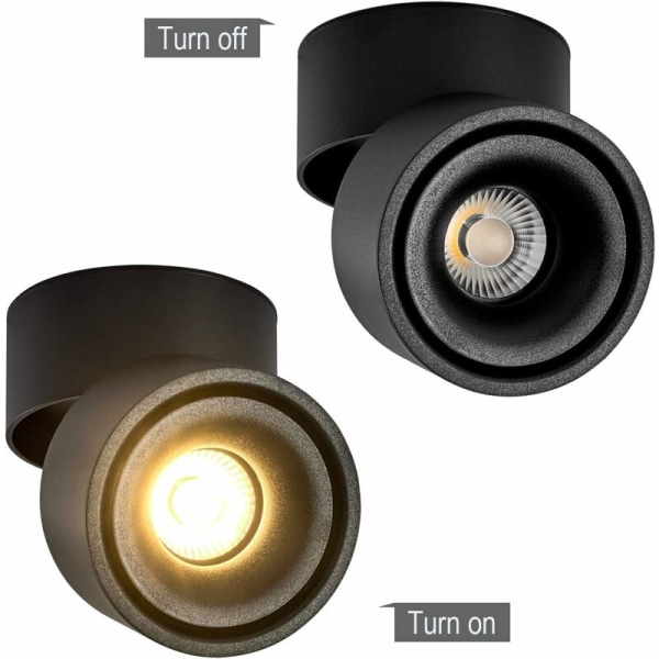 Takspotlight 12W LED-takspotlight Taklampa, justerbar lampkroppsvinkel, lampspotlight, takspotlight, taklampa, justerbar takspotlight, LED-takbelysning, 10x1