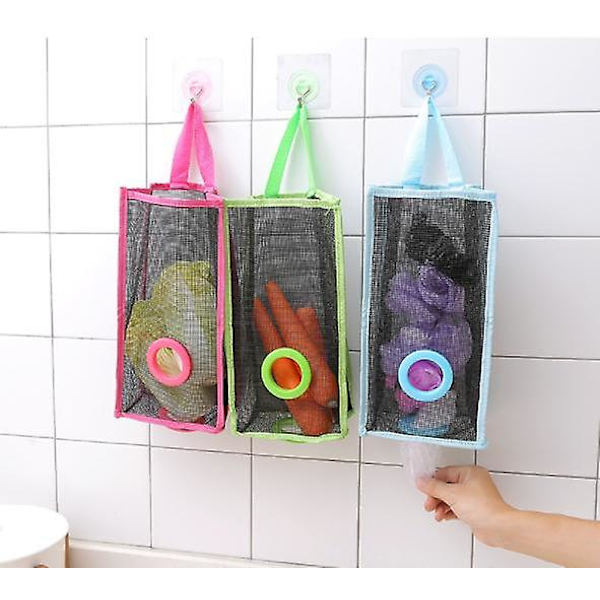 Plastposeholder, Bæreposeholder Søppelposeholder Organizer Mesh Hengende Oppbevaring