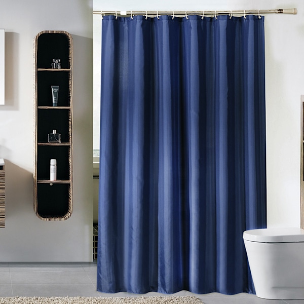 Mörkblå duschdraperifoder för badrum, 72''*72'' tum tyg