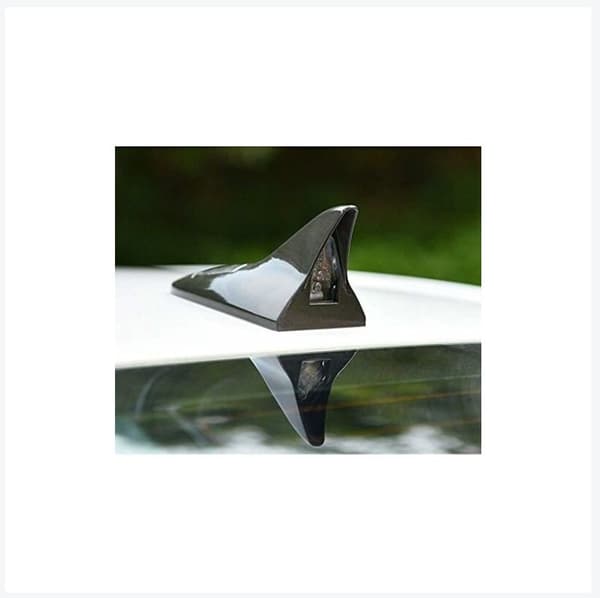 Bilstyling Sol Shark Wing Bil Hai Formet LED Takantenne Påminnelse Baklys for Hele Bil Grå