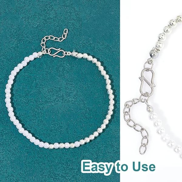 20 stk. S-krog-forbindelser i rustfrit stål S-wire-kroge til armbånd Ne