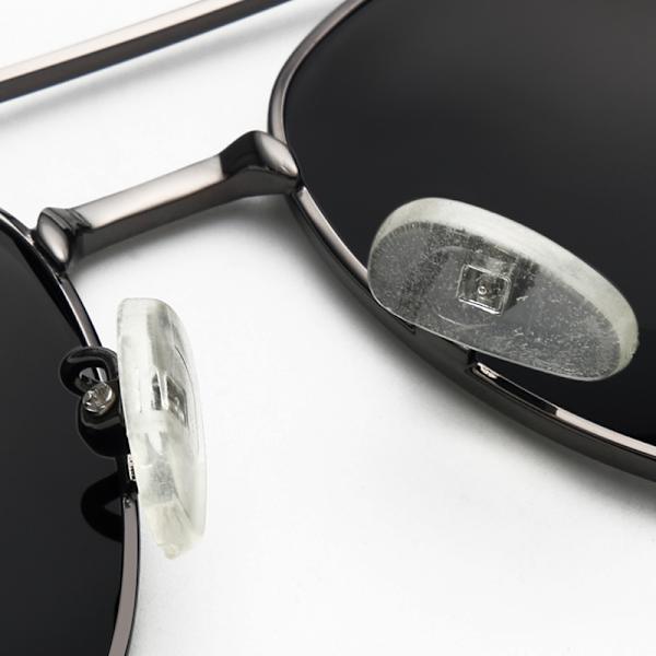 Premium Military Style Classic Aviator Solbriller Polariseret UV-beskyttelse Sort