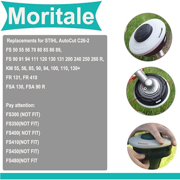 Harjakoneen pää STIHL AutoCut C26-2 FS50 FS55 FS70 FS80 FS85 FS90 FS