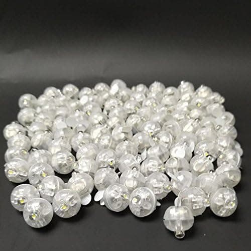 100 st LED Mini Rund Ballongljus, Bolljus för Pappersl