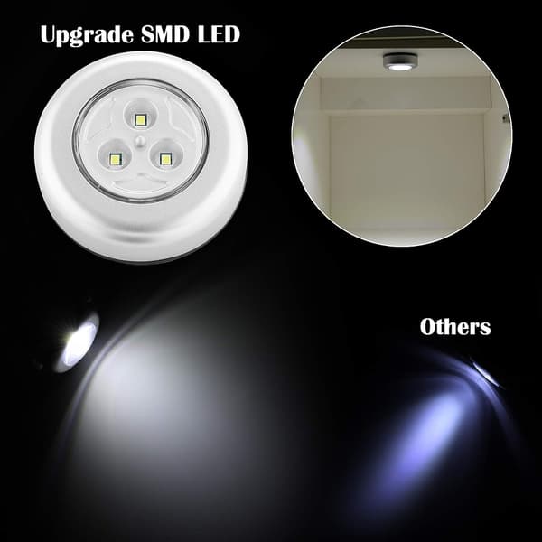 Yövalot LED-lamppu 6 kpl LED-pistevalotarran lisävalo