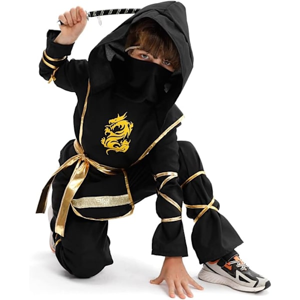 Halloween-ninjakostyymi pojille, ninjapuku ja teeskentelyleikki