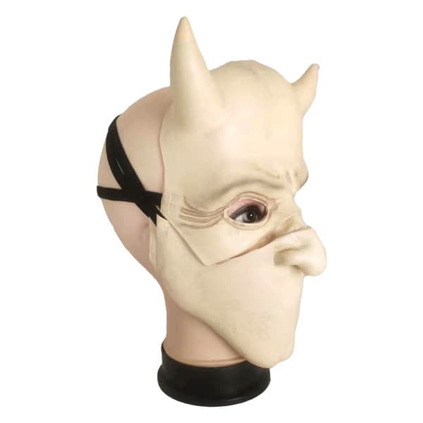 Läskig Halloween-mask med 3 delar