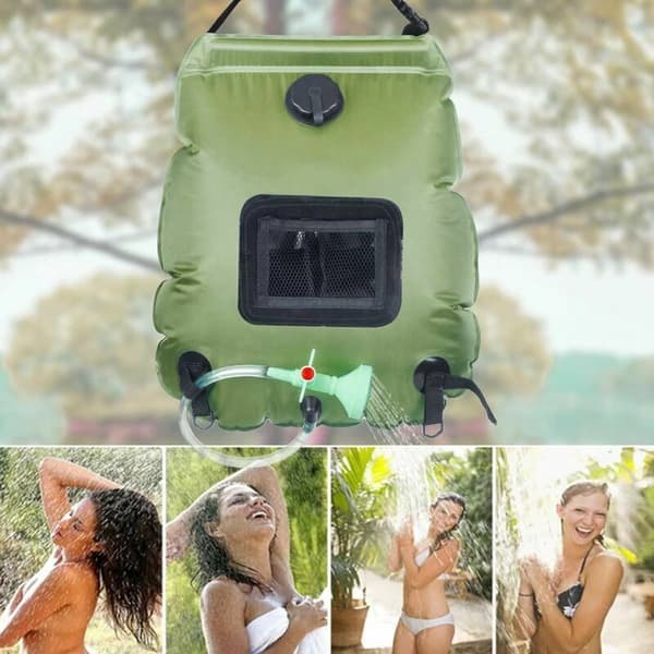 Solenergi-samles dusjpose Bærbar dusjpose Camping dusjpose 20l Badevannspose