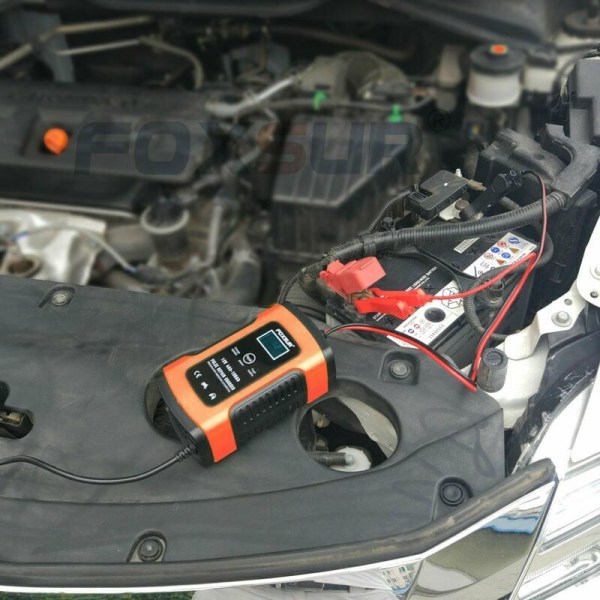 12V 5000mA helautomatisk batteriladdare/underhållare för bilar, M