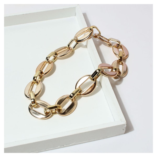 Pet Chain Collar Geometrisk Chain Dress-up Golden Color Metal Pet