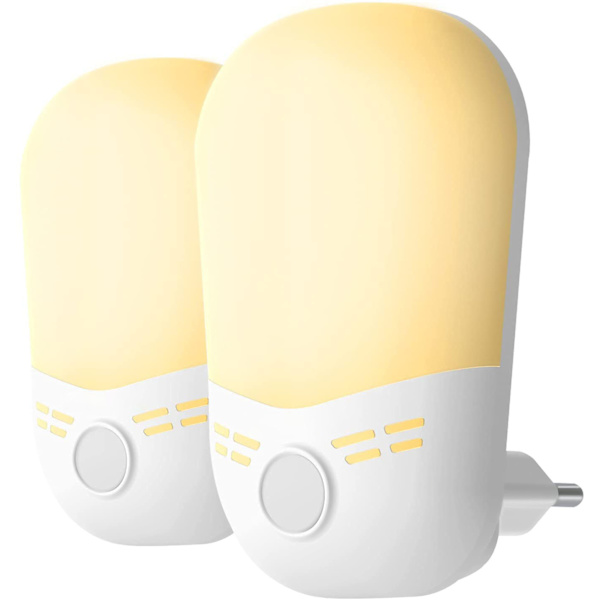 1 stk LED-nattlys, Hepside nattlys Plug-and-Play automatisk
