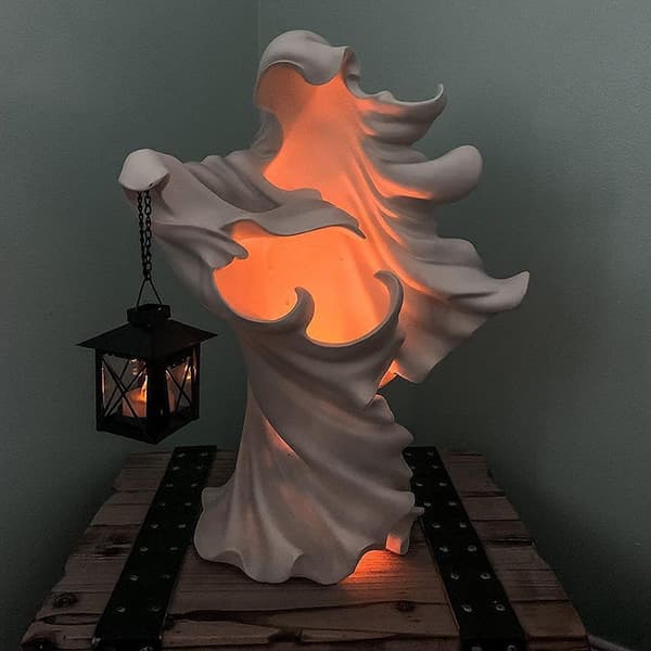 Halloween Spøgelsesstatue, Helvedes Budbringer med Lygte - L