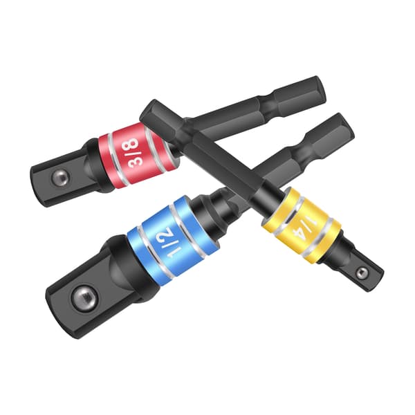 Adapter til fatning af stikdåser 1/4 3/8 1/2 adapter til fatning af stikdåser til slagboremaskine