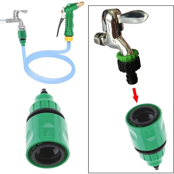 2 stk. Havevandsslange Hurtigkobling Mikroirrigation Adapter Envejs Adapter Hane