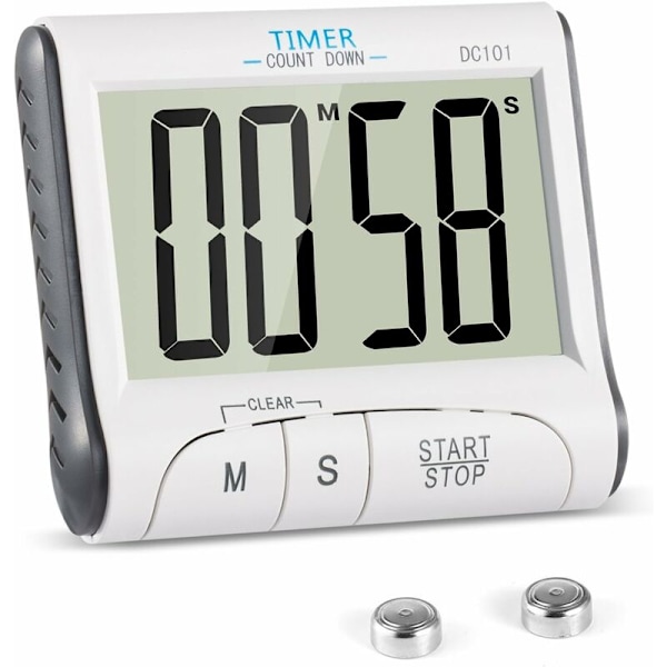 Køkken Timer, 24H Digital Magnetisk Elektronisk Køkken Timer Digi