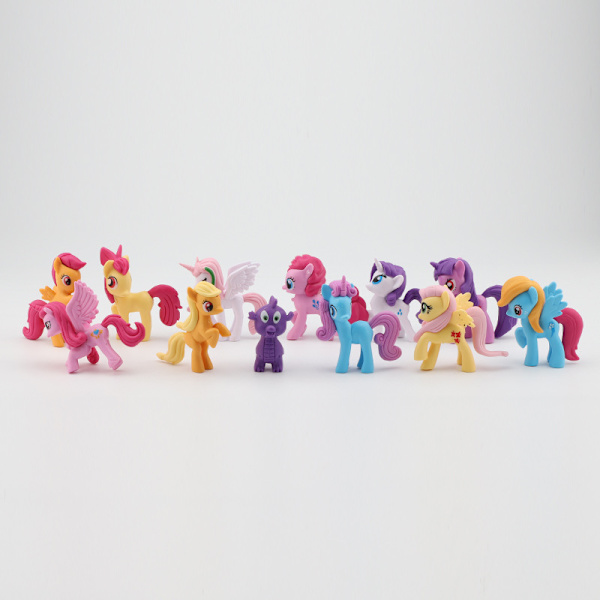 12-delad My Little Pony actionfigurer