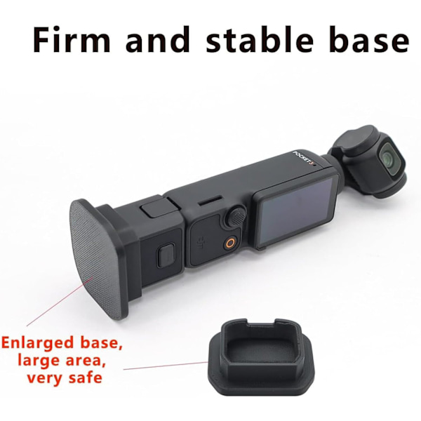 Basplatta för DJI Osmo Pocket 3 - Halksäker Stabil Stativ för Skrivbord
