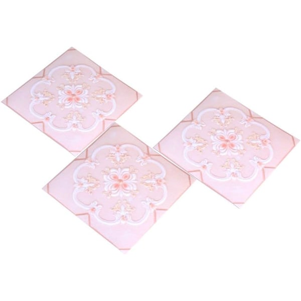8CM*8CM Seinätarra 3D Stereo Simulaatio Laattatarra Makuuhuone Olohuone Koristeellinen PVC Tarra 10KPL