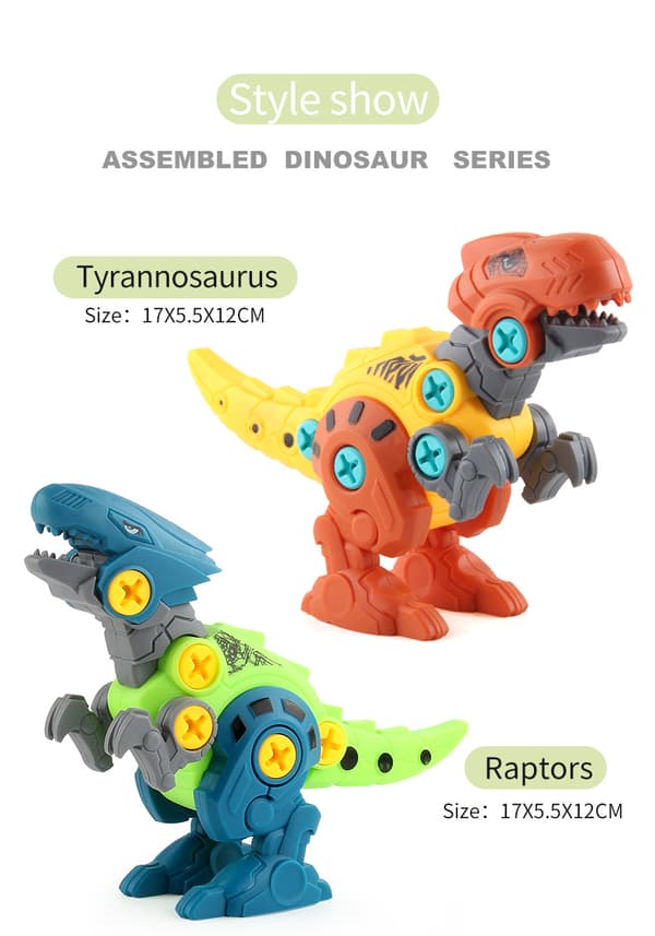4-osainen dinosaurus koottu opetuslelu