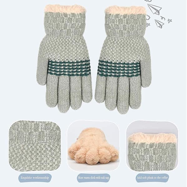 Vinterhandskar - Barn Knit Thermal Lined Vantar