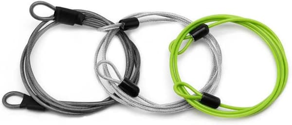 3-pack utomhus rese säkerhetsslinga kabel lås lätt liten U