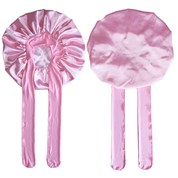 Silke Bonnet Satin Bonnet Hår Bonnet til at sove Sleep Bonnet Ni