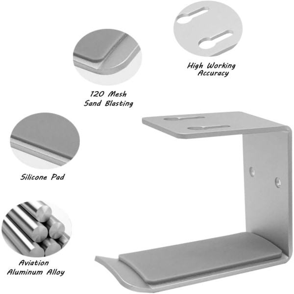 2-pakningsholder for hodetelefonstativ i aluminium, SourceTon 2 hodetelefonholder