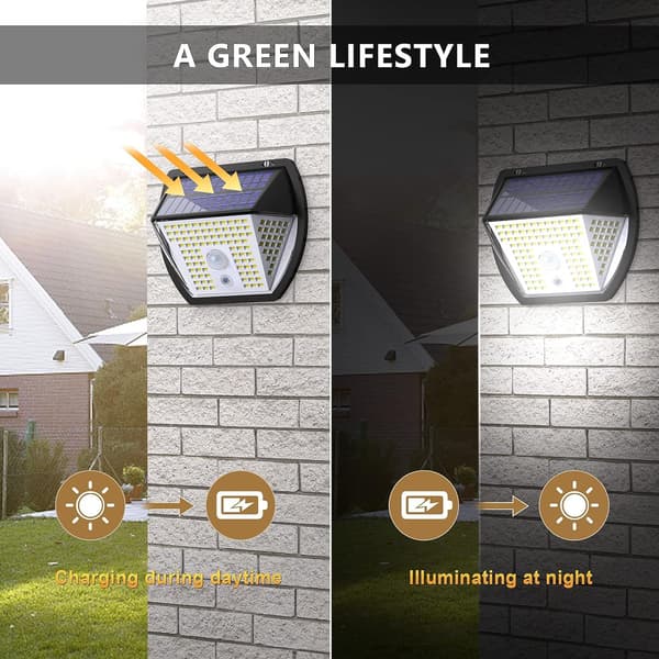 Gobikey Solar Light Outdoor【138 LEDs/ 3 Modes】 Solar Light with Motion Sensor, Lighting, 270° Wide Angle