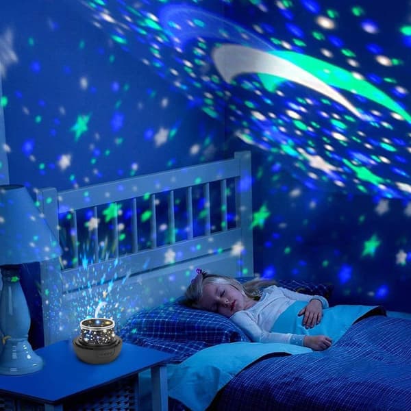 Universum nattlys projektorlampe, romantisk stjerne, hav,
