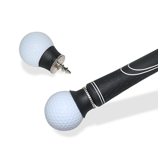 Golf sugkopp golfboll retriever sugkopp plocka upp verktyg sugkopp gripare putter grepp bärbar golftillbehör 2 st svart
