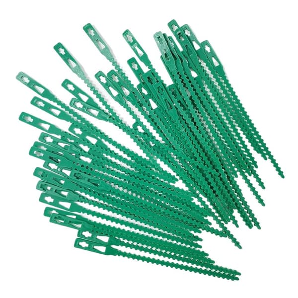 Justerbara växtbindningar 200-pack - Plastträdgårdsbindningar - Återanvändbara kabelbindningar