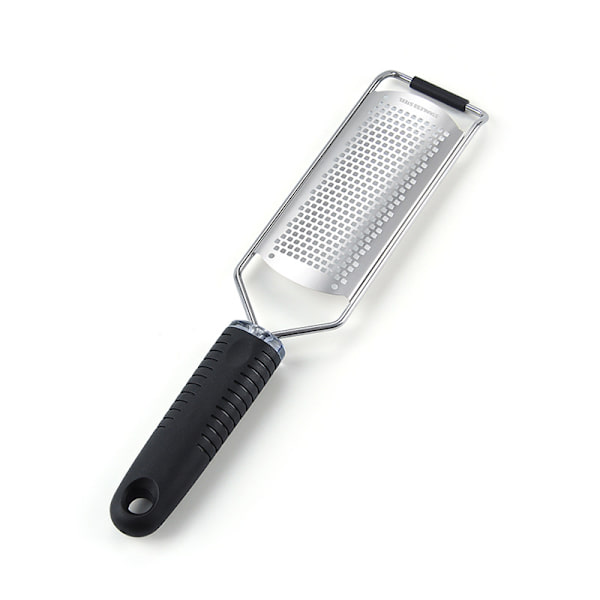 Rivjern - Profesjonelt kjøkken sitronzester for sitron, ingefær, hvitløk, muskat, sjokolade, grønnsaker - Razor-Sharp rustfritt stål blad med beskyttelsesdeksel (svart)