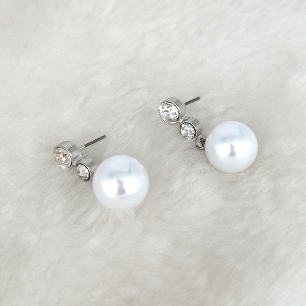 Legering diamant perle øredobber kvinners mote temperament personlighet