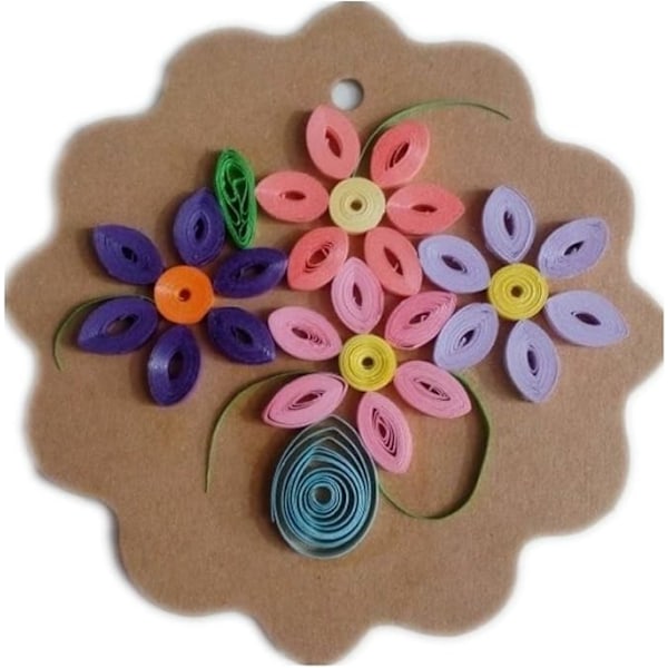 5 st Quillingpappersverktyg Set Quillingpapper Olika Storlekar 4 Sorterade Nålar 1 Spårverktyg DIY Dekorativa Quillingpappersverktyg
