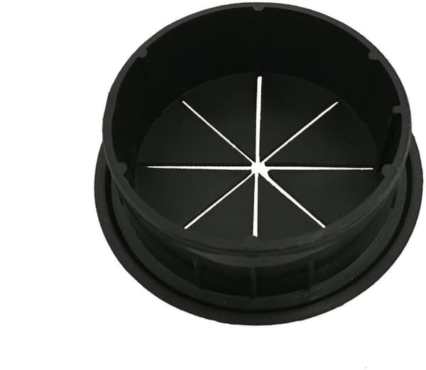 Set med 3 flexibla kabelgenomföringar i plast, 60 mm i diameter - Svart