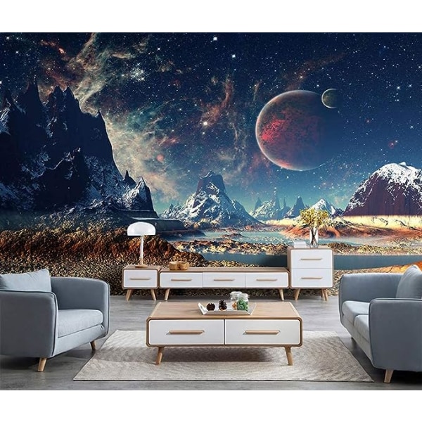 Psykedelisk Galaxy Space Tapestry Hippie Astronaut Living Room De