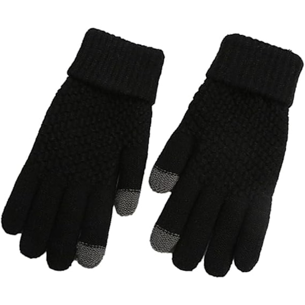 Thick velvet and jacquard gloves for male and female students couple touch screen