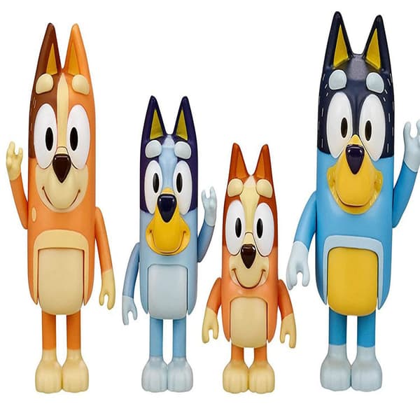 Bluey Figur 4-pak