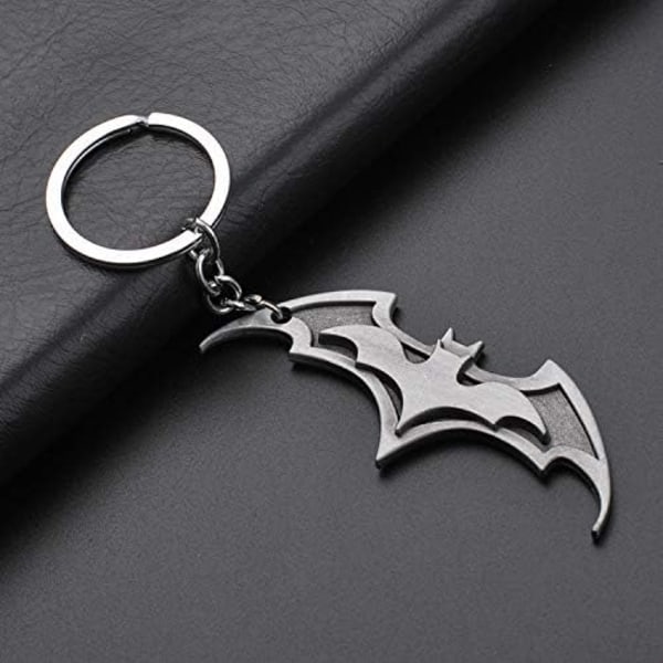 Fladdermus-symbol nøglering i zinklegering - nøglering i flagermusform i metal